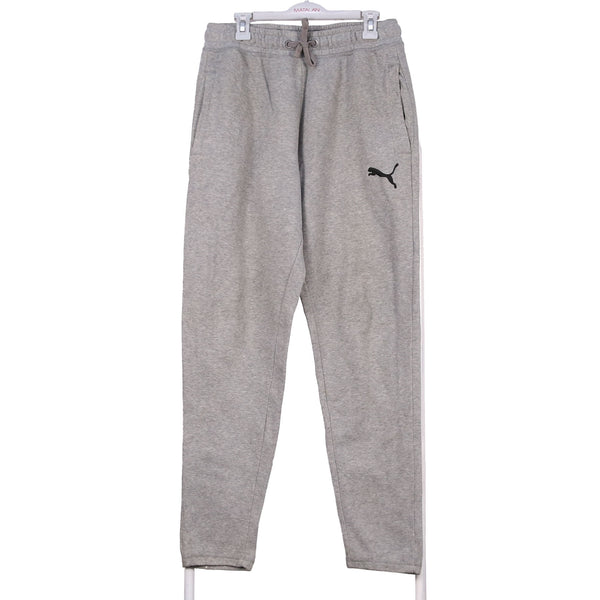 Puma 90's Elasticated Waistband Drawstrings Joggers / Sweatpants Small Grey