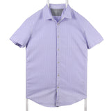 Calvin Klein 90's Short Sleeve Button Up Shirt Medium Purple