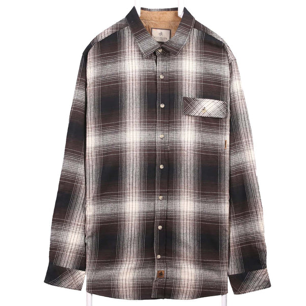 Legendary Whitetails 90's Button Up Check Shirt XLarge Black