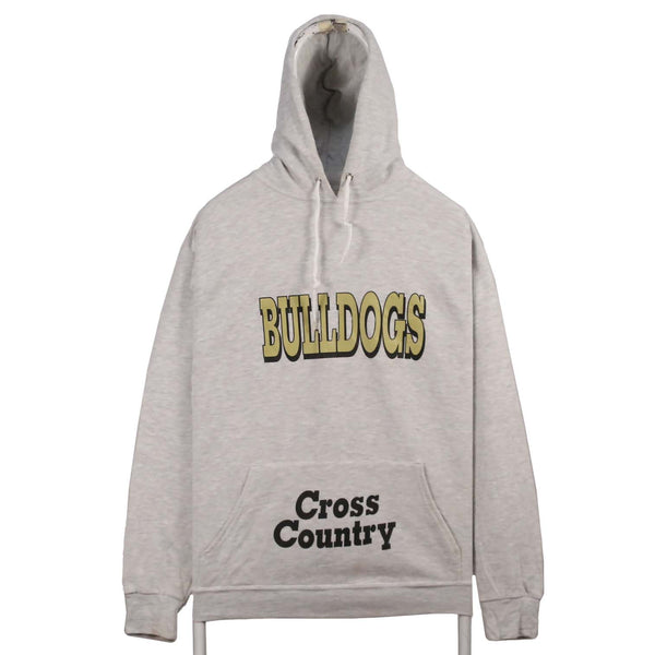 EAGLE USA 90's Bulldogs College Hoodie Large Grey