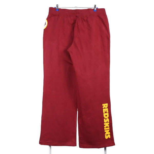 Nike 90's Elasticated Waistband Drawstrings Bootcut Trousers / Pants XLarge Burgundy Red