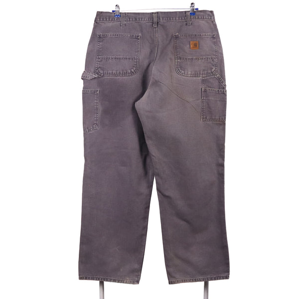 Carhartt 90's Cargo Carpenter Workwear Denim Trousers / Pants 38 Grey