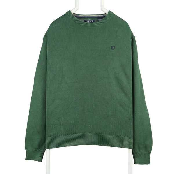 Chaps 90's Heavyweight Knitted Crewneck Joggers / Sweatpants XXLarge (2XL) Green