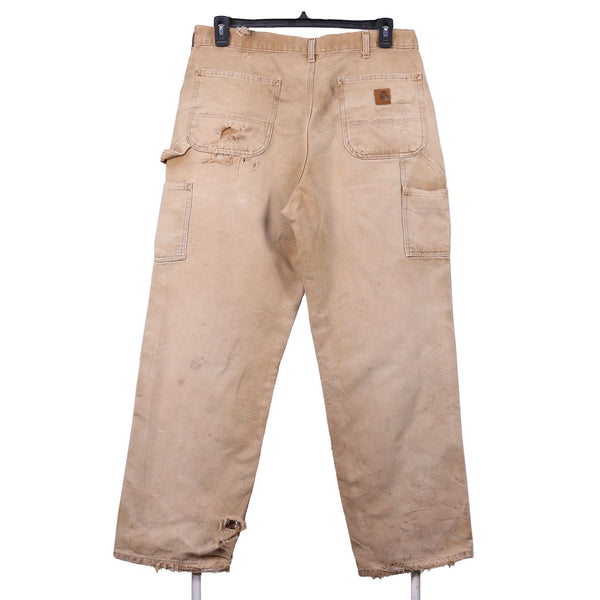 Carhartt 90's Carpenter Workwear Denim Baggy Jeans / Pants 36 x 32 Brown