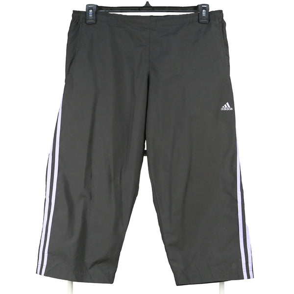 Adidas 90's 3/4 Lentghs Elasticated Waistband Drawstrings Joggers / Sweatpants XLarge Black