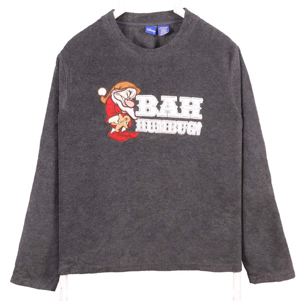 Disney 90's Bah Humbugh Sweatshirt Large Grey