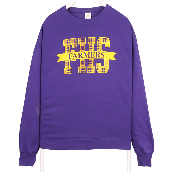 Jerseez 90's Farmers Crewneck Sweatshirt XLarge Purple