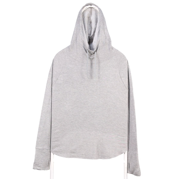 Athletic 00's Y2K Long Sleeve Lightweight Hooded Hoodie Large Grey