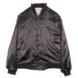 Mountain 90's Nylon Button Up Bomber Jacket Large Black