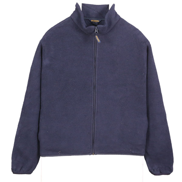 Woolrich 90's Fleece Zip Up Long Sleeve Fleece Small (missing sizing label) Navy Blue