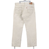 Levi Strauss & Co. 90's 501 Denim Straight Leg Jeans / Pants 38 White