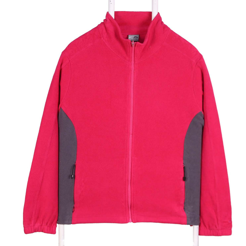 Champion 90's Warm Zip Up Fleece Jumper Large Pink