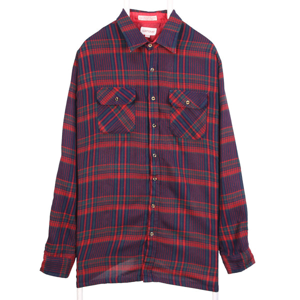 Campus 90's Long Sleeve Button Up Check Shirt XXLarge (2XL) Red