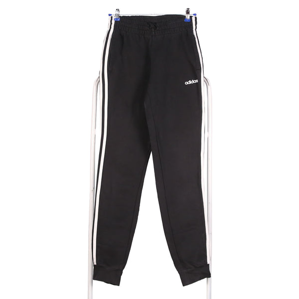 Adidas 90's Spellout Logo Drawstring Elasticated Waistband Joggers / Sweatpants Small Black