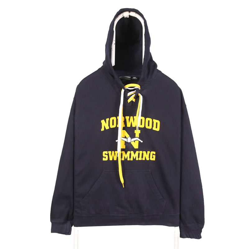 Pennant 90's Norwood Swimming Pullover Hoodie Medium (missing sizing label) Navy Blue