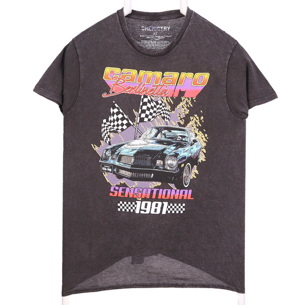 Chemistry 90's Racing Car Short Sleeve Crewneck T Shirt XSmall Black