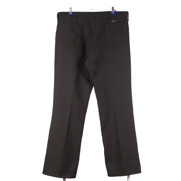 Wrangler 90's Chino Plated Straight Leg Trousers / Pants 40 Black