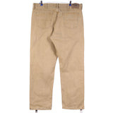 Wrangler 90's Denim Baggy Straight Leg Jeans / Pants 38 Beige Cream