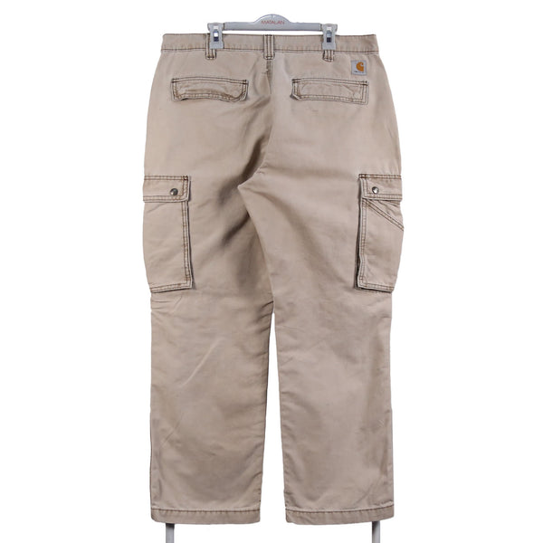 Carhartt 90's Carpenter Workwear Cargo Baggy Trousers / Pants 36 Beige Cream