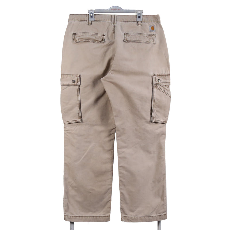 Carhartt 90's Carpenter Workwear Cargo Baggy Trousers / Pants 36 Beige Cream