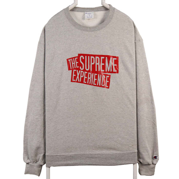 Champion 90's The Supreme Experience Crewneck Sweatshirt XLarge Grey