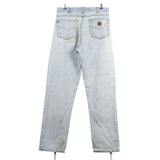 Carhartt 90's Light Wash Denim Relaxed Fit Jeans / Pants 34 x 34 Blue