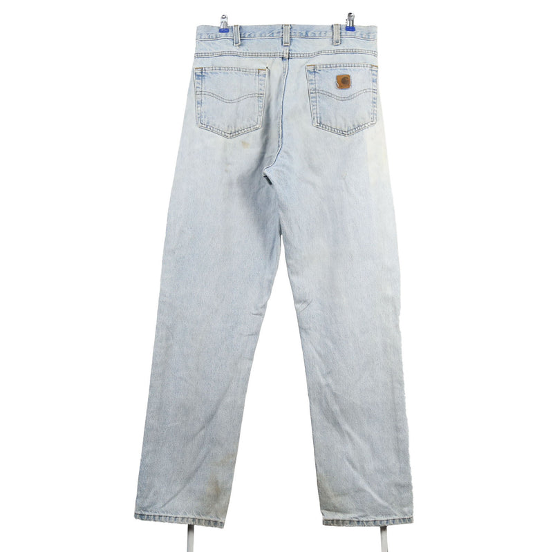 Carhartt 90's Light Wash Denim Relaxed Fit Jeans / Pants 34 x 34 Blue