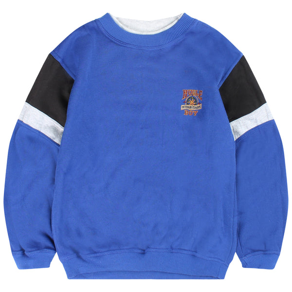 Bugle Bay  Heavyweight Crewneck Sweatshirt Large Blue