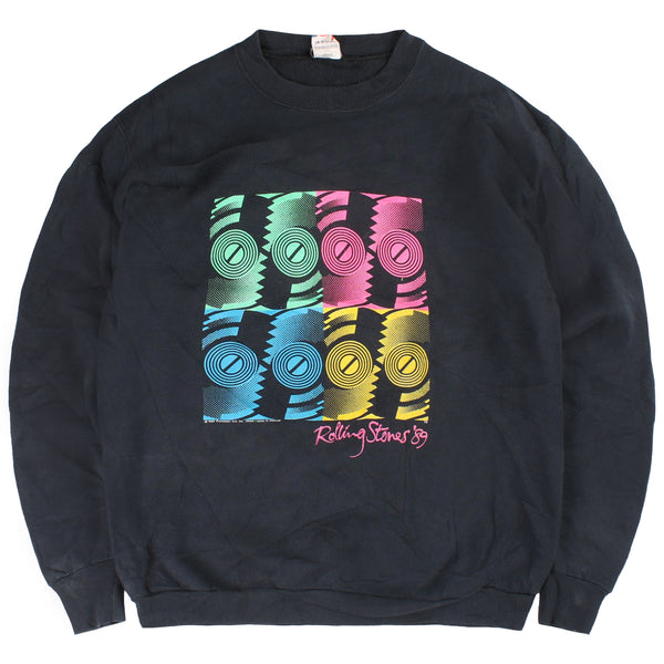 Fruit of the Loom  Rolling Stones 89 Sweatshirt XLarge Black