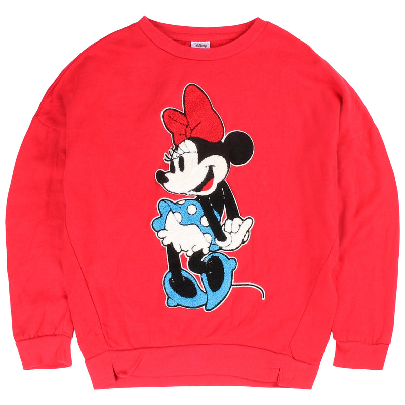 Disney  Mickey Mouse Crewneck Sweatshirt XSmall Red