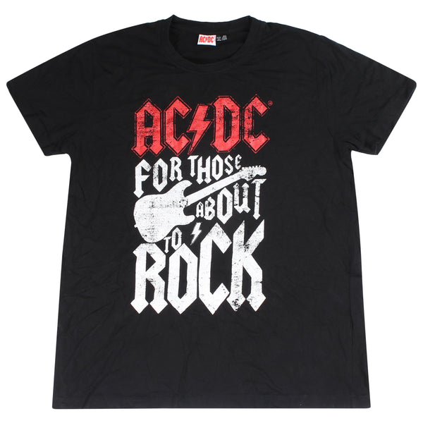 AC DC  AC DC Short Sleeve T Shirt Large Black