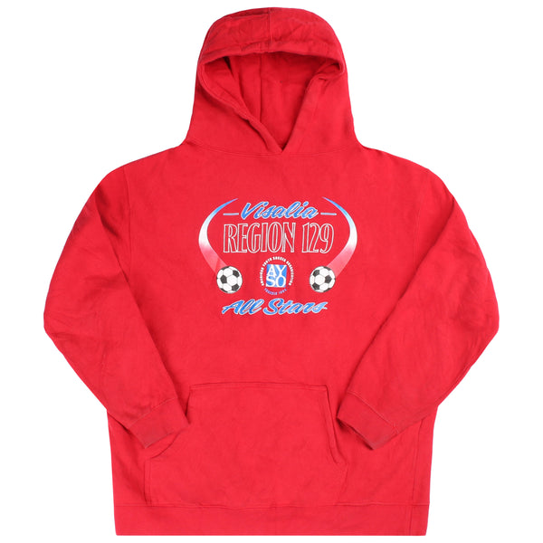 Soccer  Soccer Pullover Hoodie XLarge Red