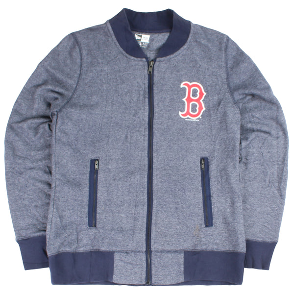 MLB  Boston MLB Full Zip Up Sweatshirt Small Blue