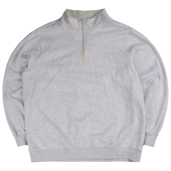 Sport-Tek  Quarter Zip Plain Sweatshirt XXLarge (2XL) Grey