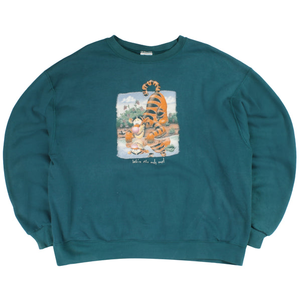 Disney  Tiger Crewneck Sweatshirt XLarge Green