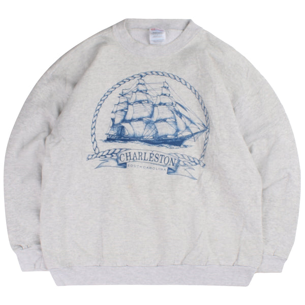 Hanes  Ship Crewneck Sweatshirt XLarge Grey