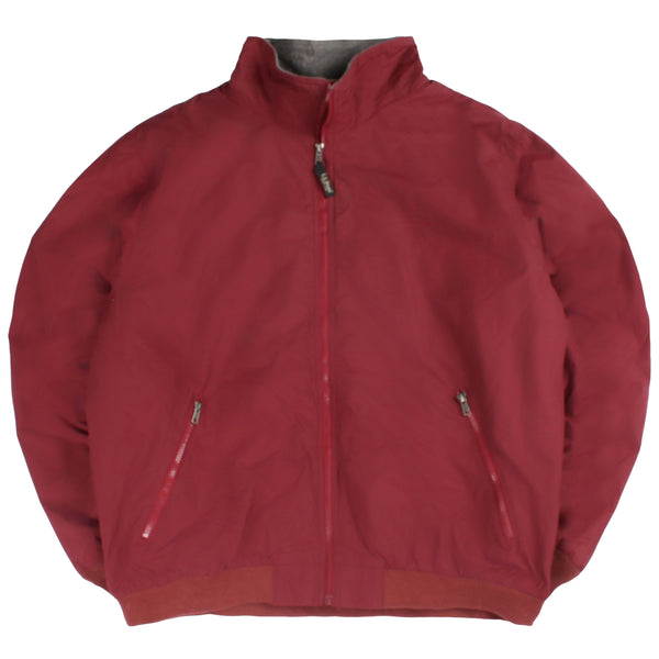 L.L.Bean  Zip Up Waterproof Windbreaker Jacket XLarge Burgundy Red