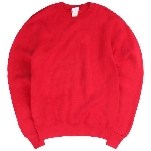 Lee  Plain Heavyweight Crewneck Sweatshirt Small Red