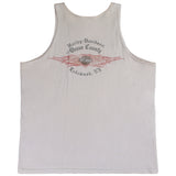 Harley Davidson  Vest Back Print T Shirt XLarge White