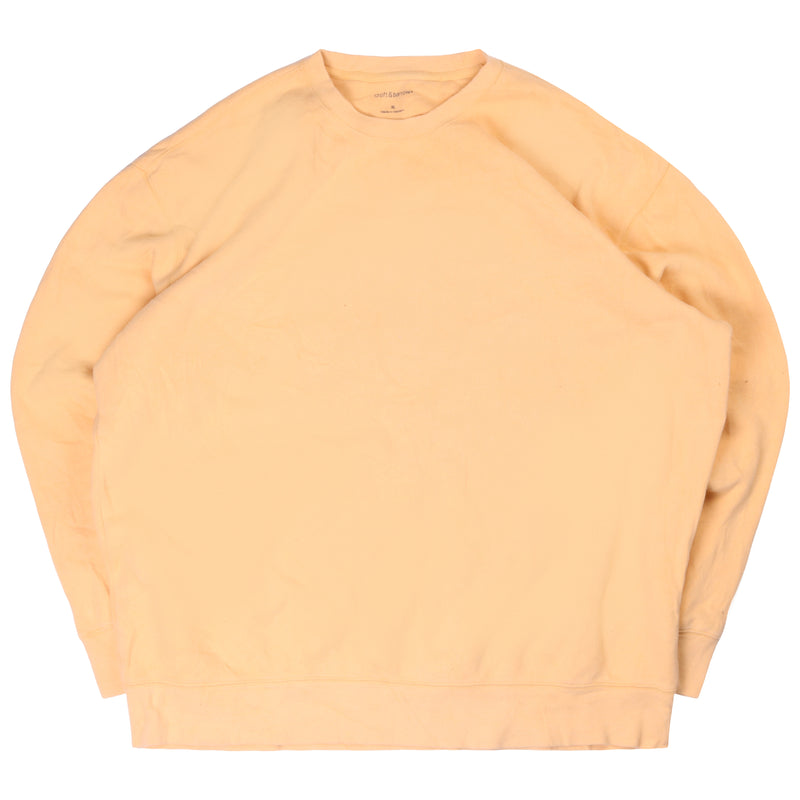 Croft&Barrow  Plain Heavyweight Crewneck Sweatshirt XLarge Yellow