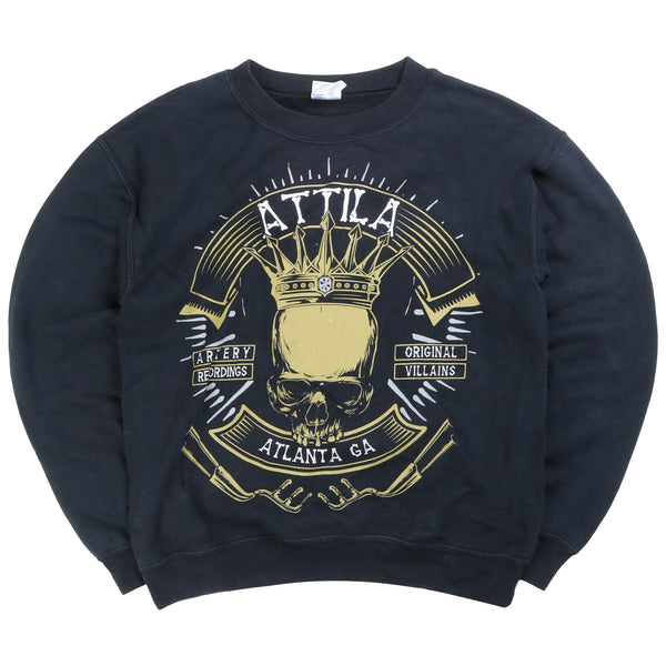 Gildan  Attila Crewneck Sweatshirt Small Black