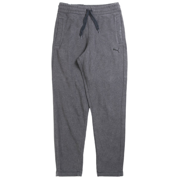 Puma  Drawstring Elasticated Waistband Joggers / Sweatpants Small Grey