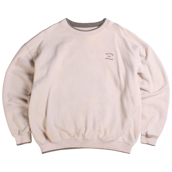 Gear  Hilton Las Vegas Crewneck Sweatshirt XLarge Beige Cream