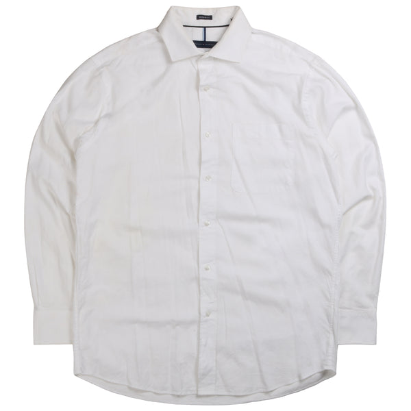 Tommy Hilfiger  Long Sleeve Button Up Plain Shirt Medium White