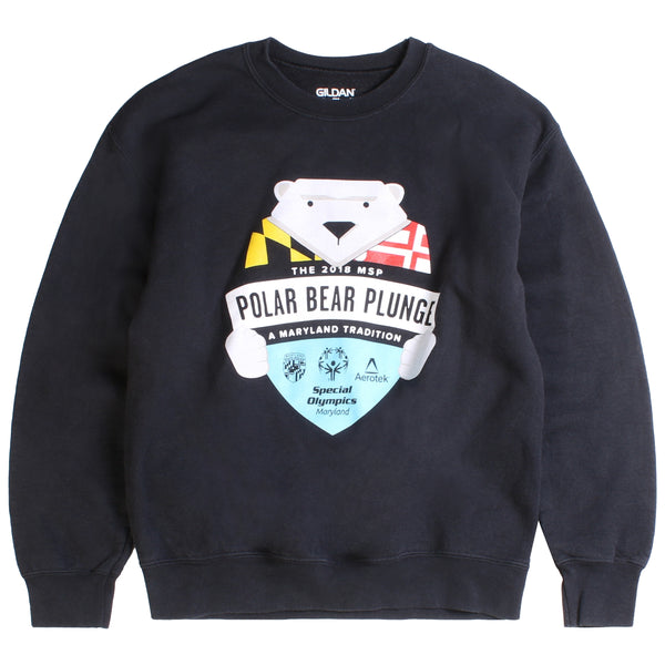 Gildan  Polar Bear Olympics Sweatshirt Medium Black