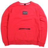 Jegged  Crewneck Pullover Sweatshirt Large Red