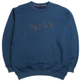 Aguish  Aguish Crewneck Sweatshirt Medium Navy Blue