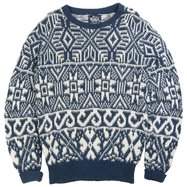 Woolrich  Knitted Crewneck Jumper / Sweater Small Blue