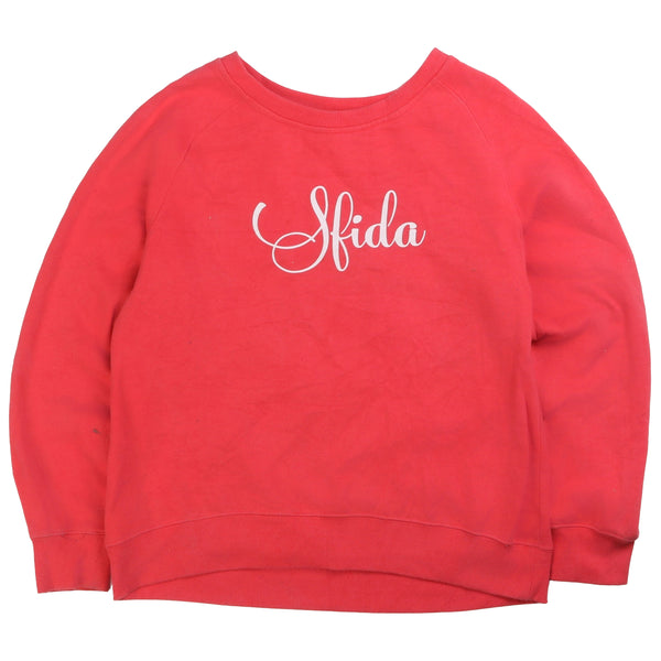 Sfida  Crewneck Sweatshirt Large (missing sizing label) Pink