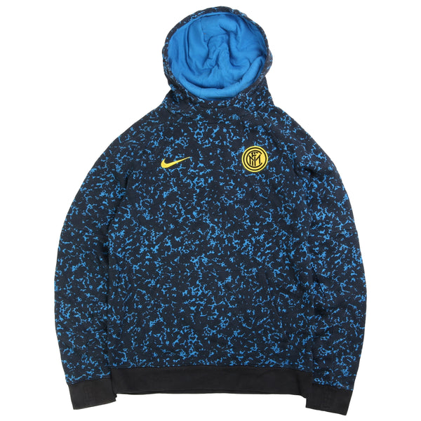 Nike  Milan Camo Pullover Hoodie XLarge Blue